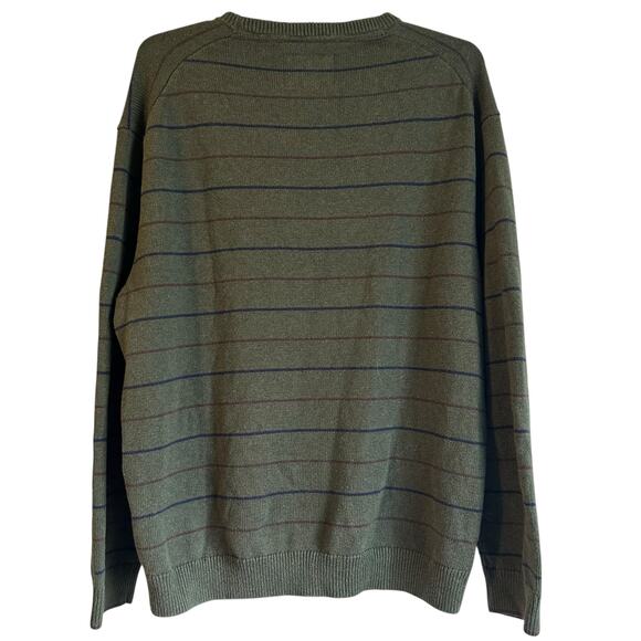 Jos A. Bank Sweater Striped Traditional Fit 2X Cotton Wool Blend Academia Preppy - Picture 6 of 9